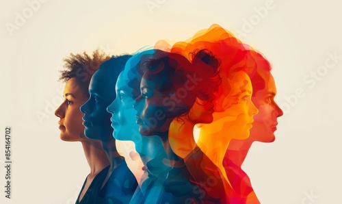 Illustration of overlapping head profiles