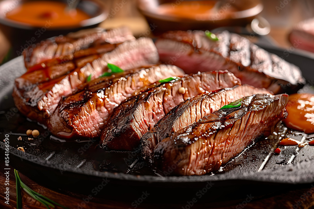 Picanha, traditional Brazilian barbecue.beef cut, Beef steak barbecue, bbq steak on rustic wood. Picanha, traditional Brazilian barbecue.beef cut, Beef steak barbecue, bbq steak on rustic wood.