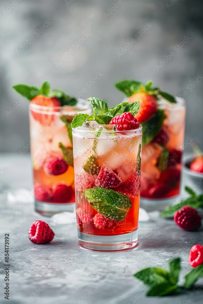 Refreshing Berry Infused Cocktails with Mint Garnish for Summer Parties Refreshing Berry Infused Cocktails with Mint Garnish for Summer Parties
