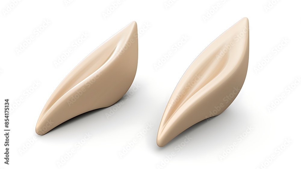 3D rendering illustration of a pair of elf ears. The perfect accessory for your next cosplay or Halloween costume. 3D rendering illustration of a pair of elf ears. The perfect accessory for your next cosplay or Halloween costume.