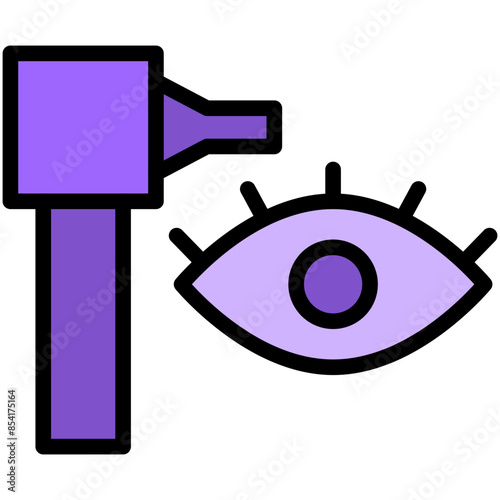 otoscope filled line icon