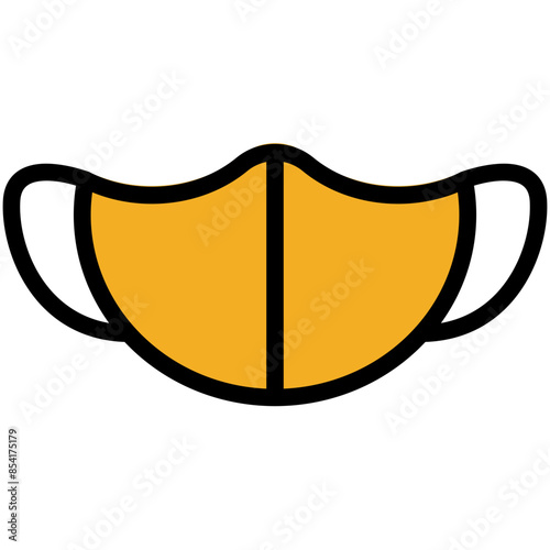 mask filled line icon