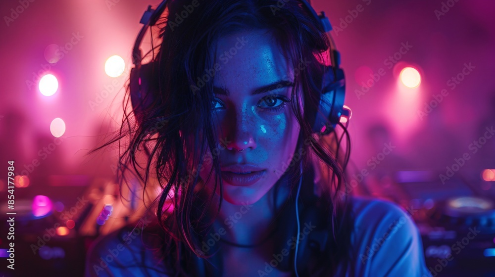rave girl dj, nightlife music party rave girl dj, nightlife music party