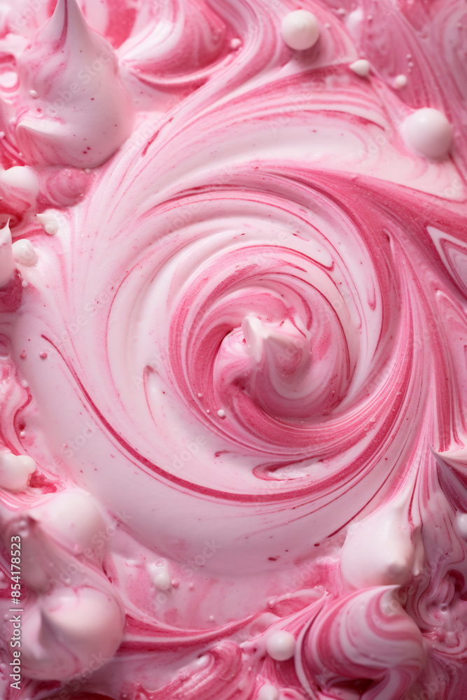Pink Meringue Swirls with Chocolate Sprinkles Pink Meringue Swirls with Chocolate Sprinkles
