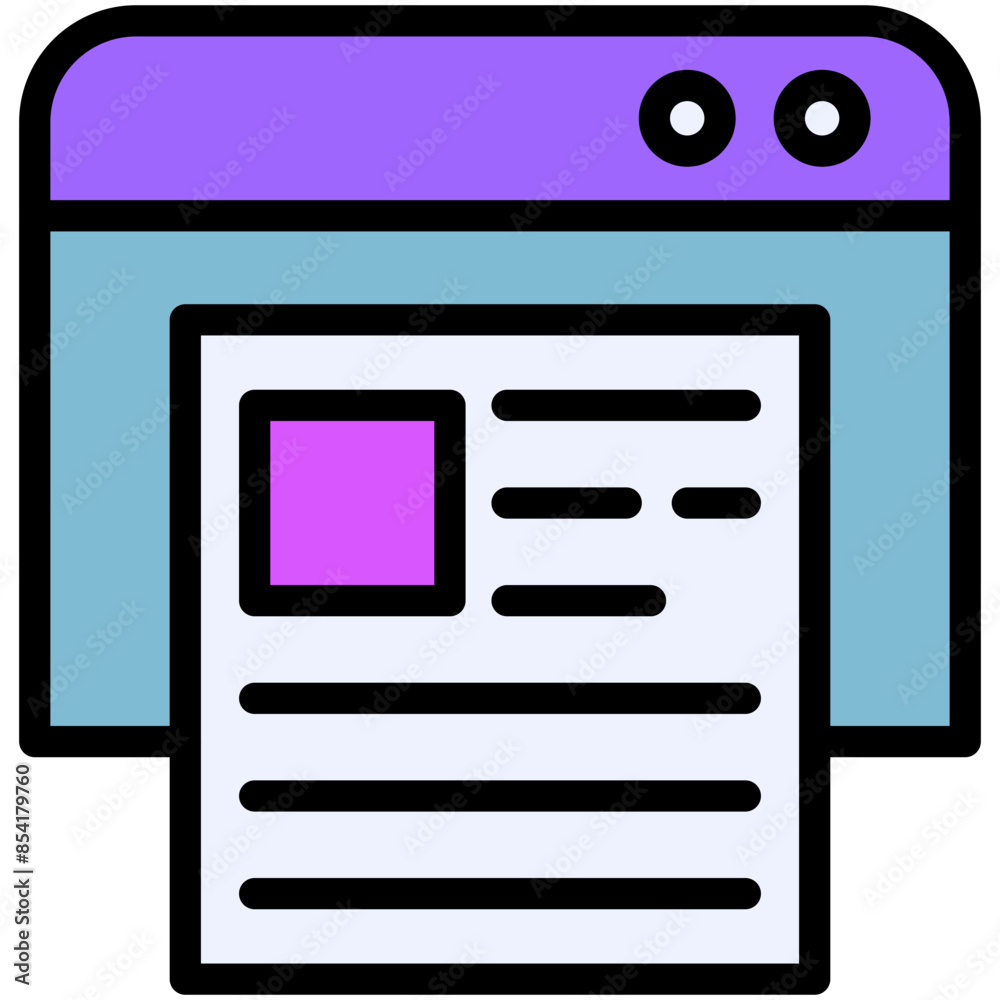 blog filled line icon