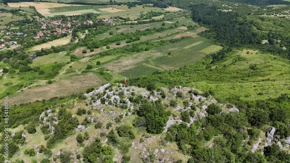 Aerial video of the beautiful landscapes in Dolno Ozirovo Bulgaria. Aerial video of the beautiful landscapes in Dolno Ozirovo Bulgaria.