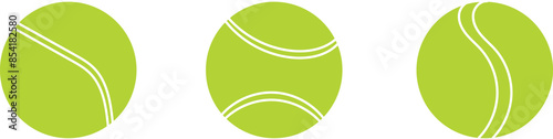 Set of Tennis Ball. Tennis Sport Illustration