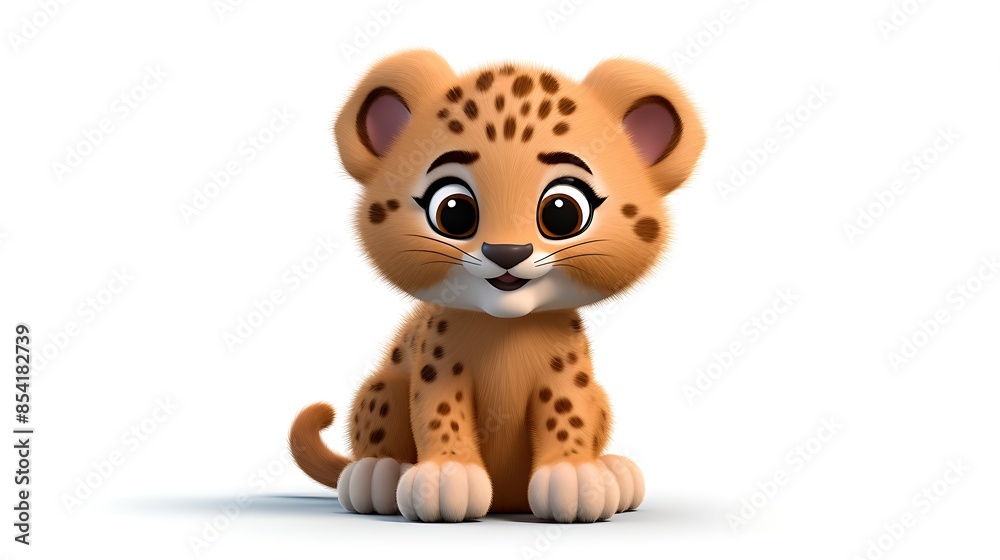 Cute and cuddly, this baby cheetah is sure to put a smile on your face. Cute and cuddly, this baby cheetah is sure to put a smile on your face.