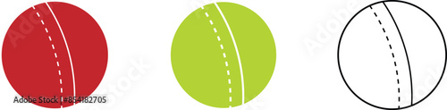 Set of Tennis Ball. Tennis Sport Illustration
