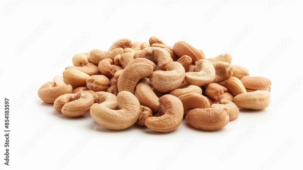 heap of fresh cashew nuts isolated on white background high resolution food photo heap of fresh cashew nuts isolated on white background high resolution food photo