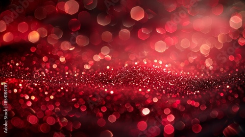 beautiful red sparkling bokeh background