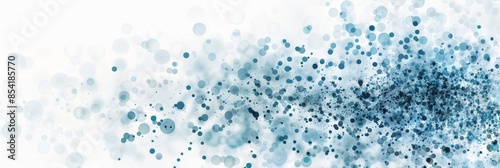 Vibrant Blue Dots on White Background for Creative Projects Generative AI