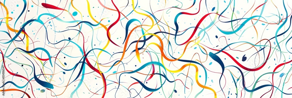 Fototapeta premium Vibrant Seamless Pattern for Creative Projects Generative AI