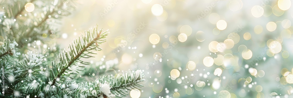 Festive Holiday Background with Twinkling Lights Generative AI Festive Holiday Background with Twinkling Lights Generative AI