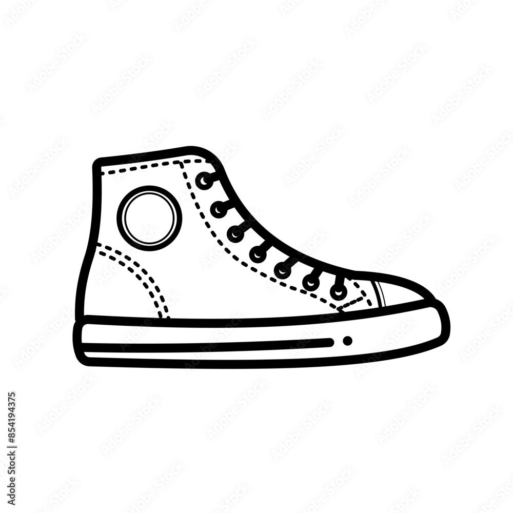 Tramp, sports shoe, sneaker - vector illustration Tramp, sports shoe, sneaker - vector illustration