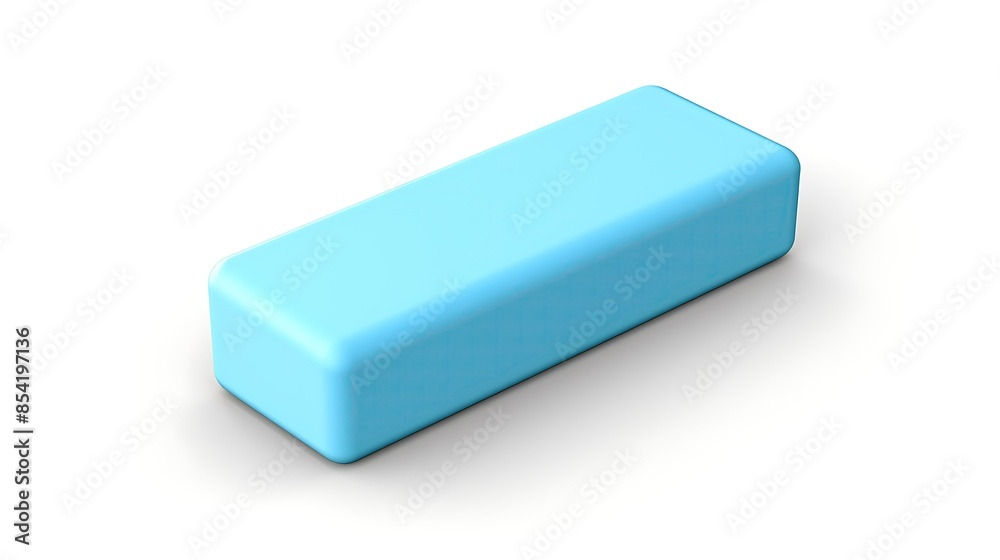 A simple blue rectangular prism on a white background. The prism is smooth and featureless. A simple blue rectangular prism on a white background. The prism is smooth and featureless.