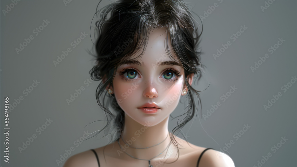 manga themed fashion portrait illustration manga themed fashion portrait illustration