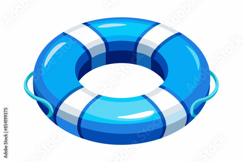 Lifebelt, life buoy and blue ribbon © Romana Rupa