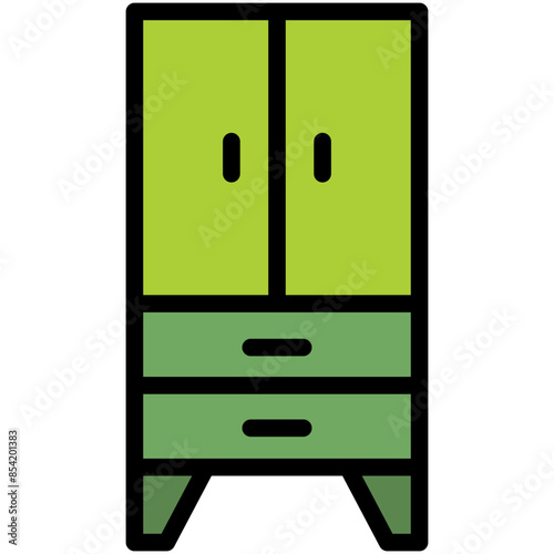 cupboard filled line icon