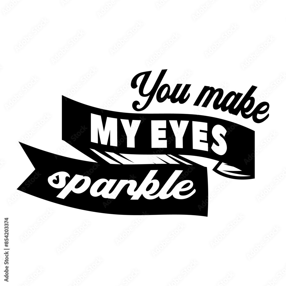 Obraz premium Embrace Love and Affirmations: Vector Word Cut File Asset for Print on Demand Tshirt Designs - Spread Valentine's Day Joy with 'I Love You' Messages and Positive Affirmations - Perfect for Enthusiasts