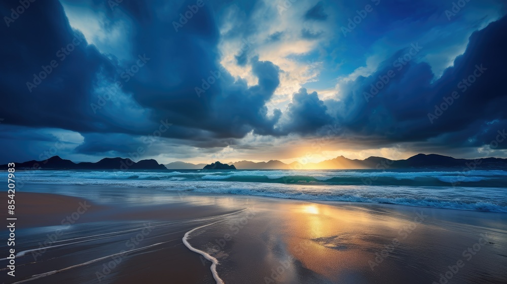 Fototapeta premium sunrise over the sea