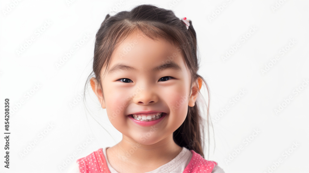 portrait of a female chinese child girl smiling 4k realistic portrait of a female chinese child girl smiling 4k realistic