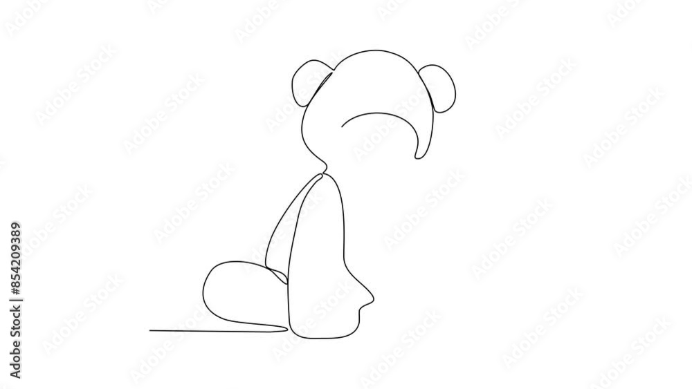 animated self drawing of Doll video design illustration. A doll is a toy figure representing a human or an animal. Doll have been made for centuries in various materials like wood, cloth and porcelain animated self drawing of Doll video design illustration. A doll is a toy figure representing a human or an animal. Doll have been made for centuries in various materials like wood, cloth and porcelain