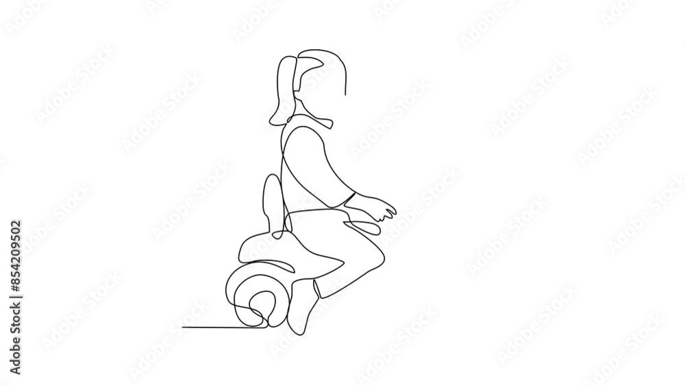 Animated self drawing of a child is playing with toy cars in the house video design illustration. Children playing activity in simple linear style video design concept. Toys technology for children. Animated self drawing of a child is playing with toy cars in the house video design illustration. Children playing activity in simple linear style video design concept. Toys technology for children.