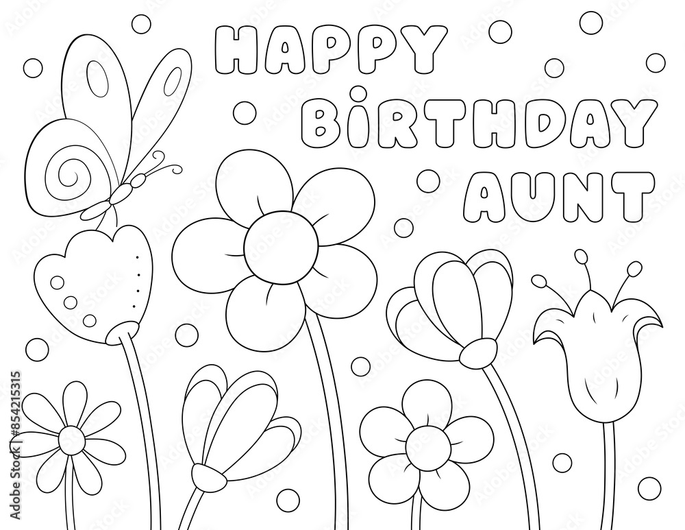 happy birthday aunt coloring page. you can print it on standard 8.5x11 inch paper happy birthday aunt coloring page. you can print it on standard 8.5x11 inch paper