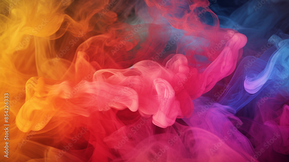 Fototapeta premium rainbow smoke background
