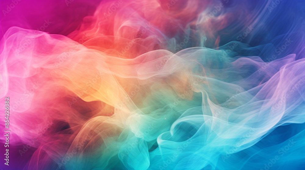 Obraz premium rainbow smoke background