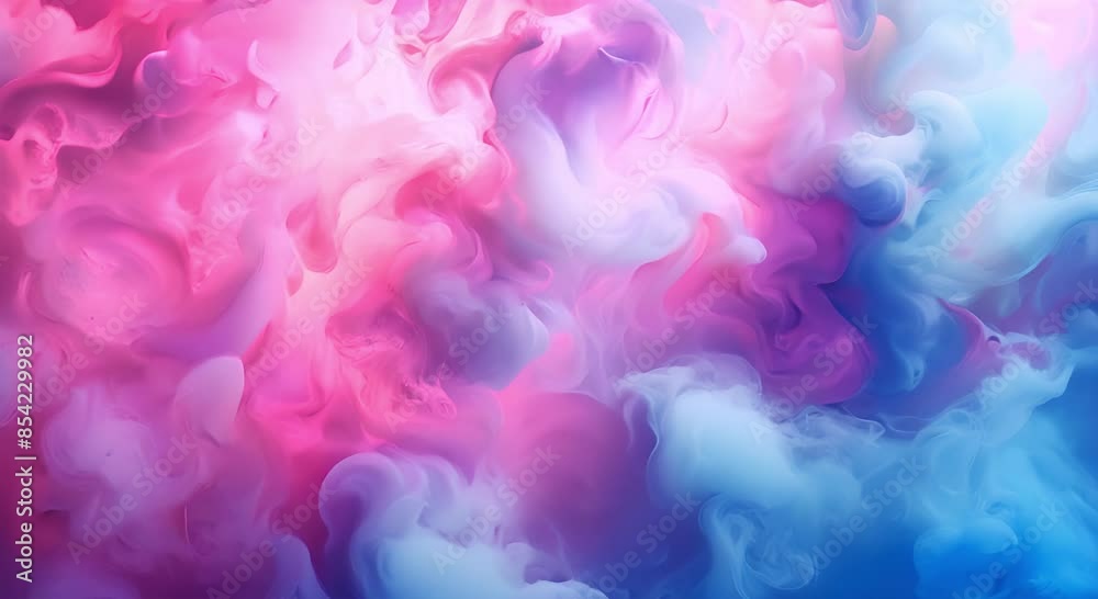 Abstract swirls of pink and blue smoke waves in fluid motion. Smoke texture blending vibrant pink with blue hues. Dreamy clouds of pink and blue, perfect for artistic video backgrounds and visuals Abstract swirls of pink and blue smoke waves in fluid motion. Smoke texture blending vibrant pink with blue hues. Dreamy clouds of pink and blue, perfect for artistic video backgrounds and visuals
