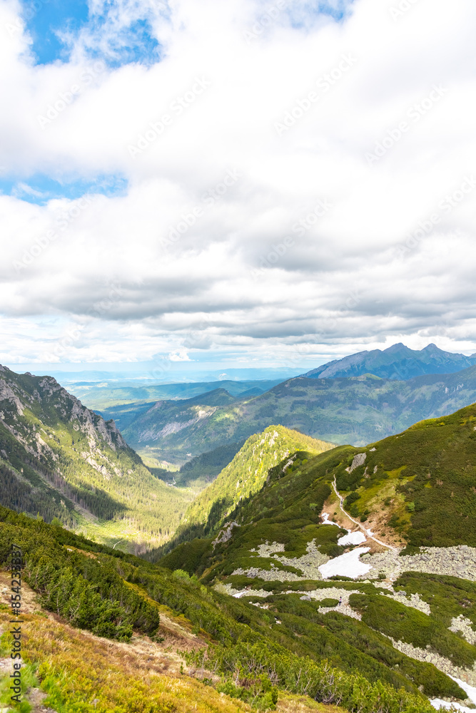 nature and Tatra mountains in Poland during the summer day nature and Tatra mountains in Poland during the summer day