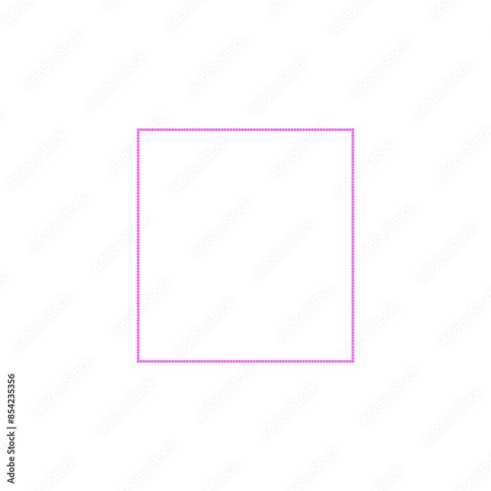 A transparent dotted line rectangle shape design element. A transparent dotted line rectangle shape design element.