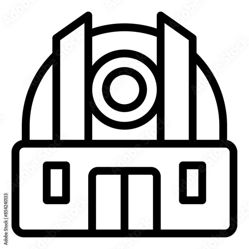 Observatory building icon