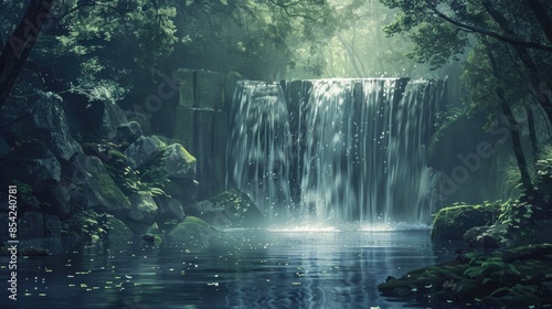 Subtle relaxing waterfall image.