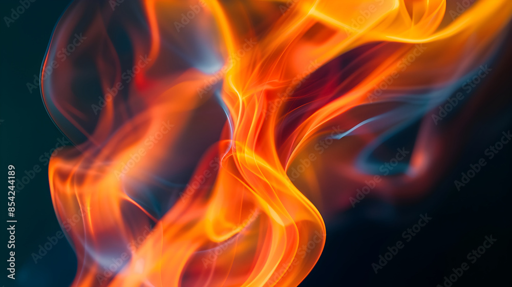 Captivating Close-Up of a Dancing Flame on a Dark Background Captivating Close-Up of a Dancing Flame on a Dark Background