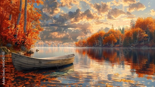 Afternoon in Autumn at the Lake photo