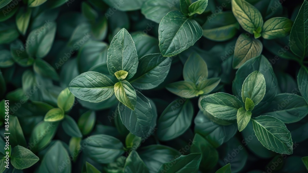 Background of small green leaves Background of small green leaves