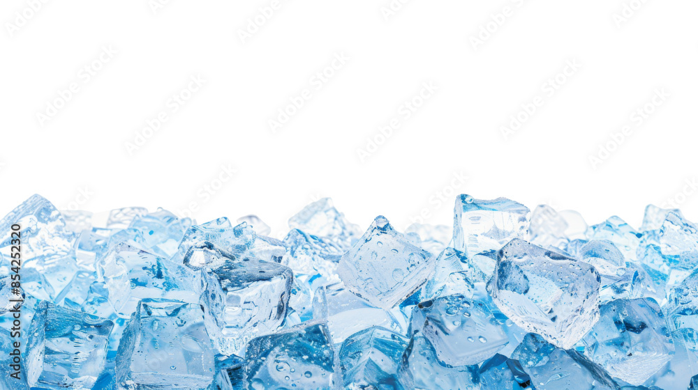 Ice cubes on transparent background Ice cubes on transparent background