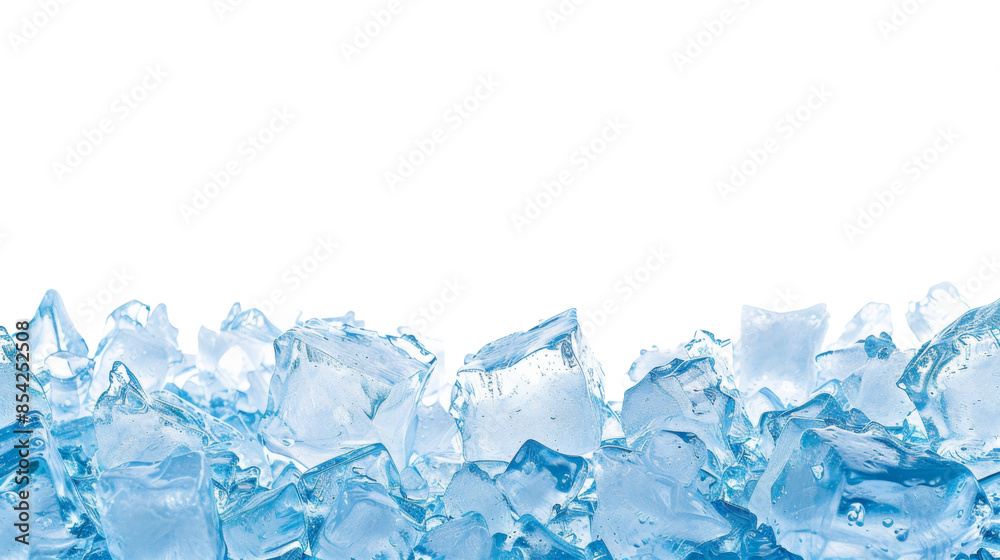 Ice cubes on transparent background Ice cubes on transparent background