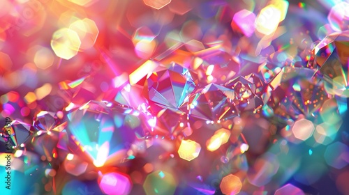 Prism Gloss Background with Sparkling Jewel-Like Effect
