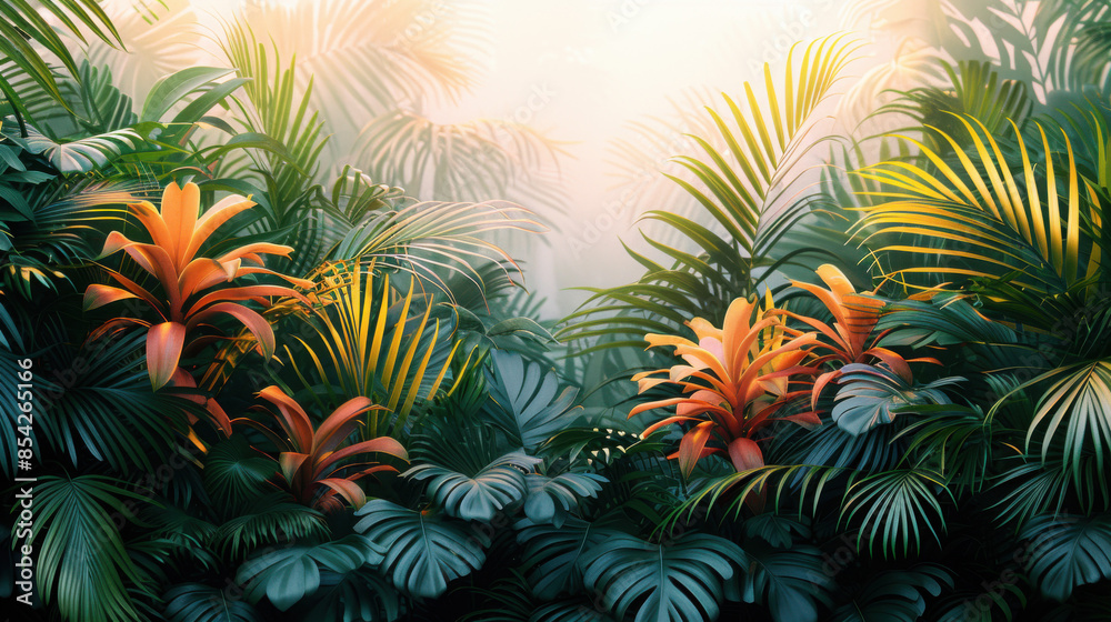 Tropical Jungle with Sunlight Tropical Jungle with Sunlight