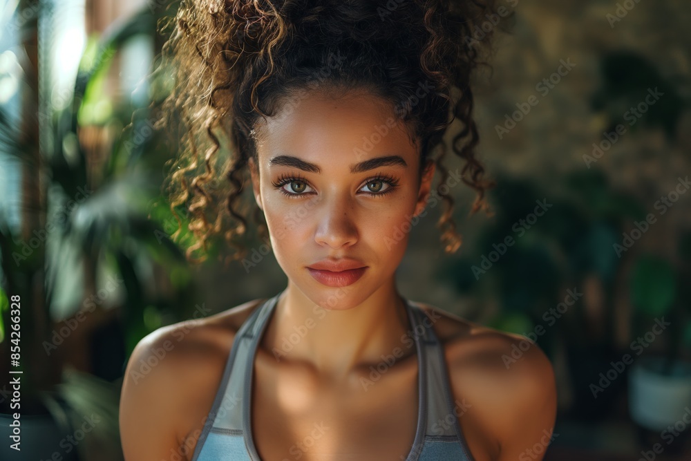 Focused young woman in athletic wear. Beautiful portrait of a fit female athlete, ideal for fitness, health, and wellness marketing. Perfect for promoting sports, gym, and active lifestyles. Focused young woman in athletic wear. Beautiful portrait of a fit female athlete, ideal for fitness, health, and wellness marketing. Perfect for promoting sports, gym, and active lifestyles.