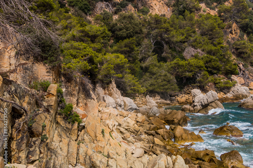 View of the sea coast in Lloret de Mar, Costa Brava, Catalonia, Spain. View of the sea coast in Lloret de Mar, Costa Brava, Catalonia, Spain.