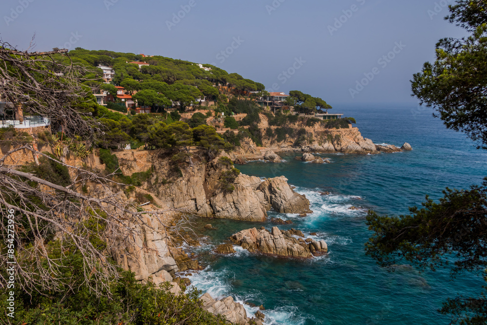View of the sea coast in Lloret de Mar, Costa Brava, Catalonia, Spain. View of the sea coast in Lloret de Mar, Costa Brava, Catalonia, Spain.