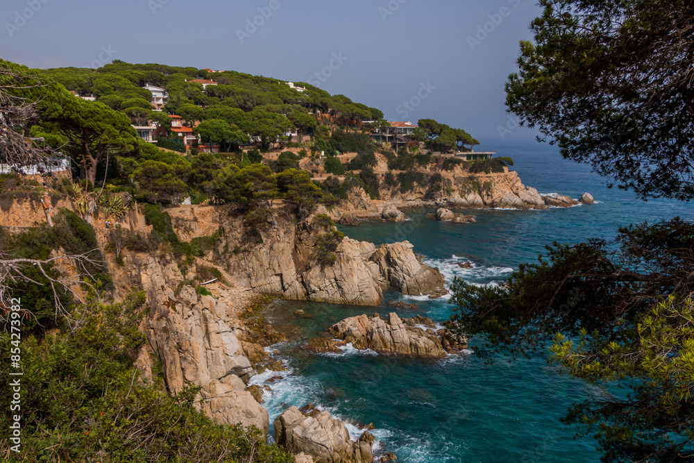 View of the sea coast in Lloret de Mar, Costa Brava, Catalonia, Spain. View of the sea coast in Lloret de Mar, Costa Brava, Catalonia, Spain.