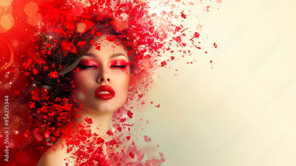 Surreal fashion portrait of a women Surreal fashion portrait of a women