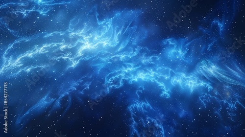 A wave of luminescence traversing the mysterious realms of the galaxy. photo