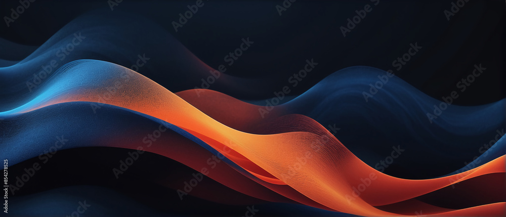 Grainy noisy poster background, dark blue orange red color wave black backdrop abstract header banner design Grainy noisy poster background, dark blue orange red color wave black backdrop abstract header banner design